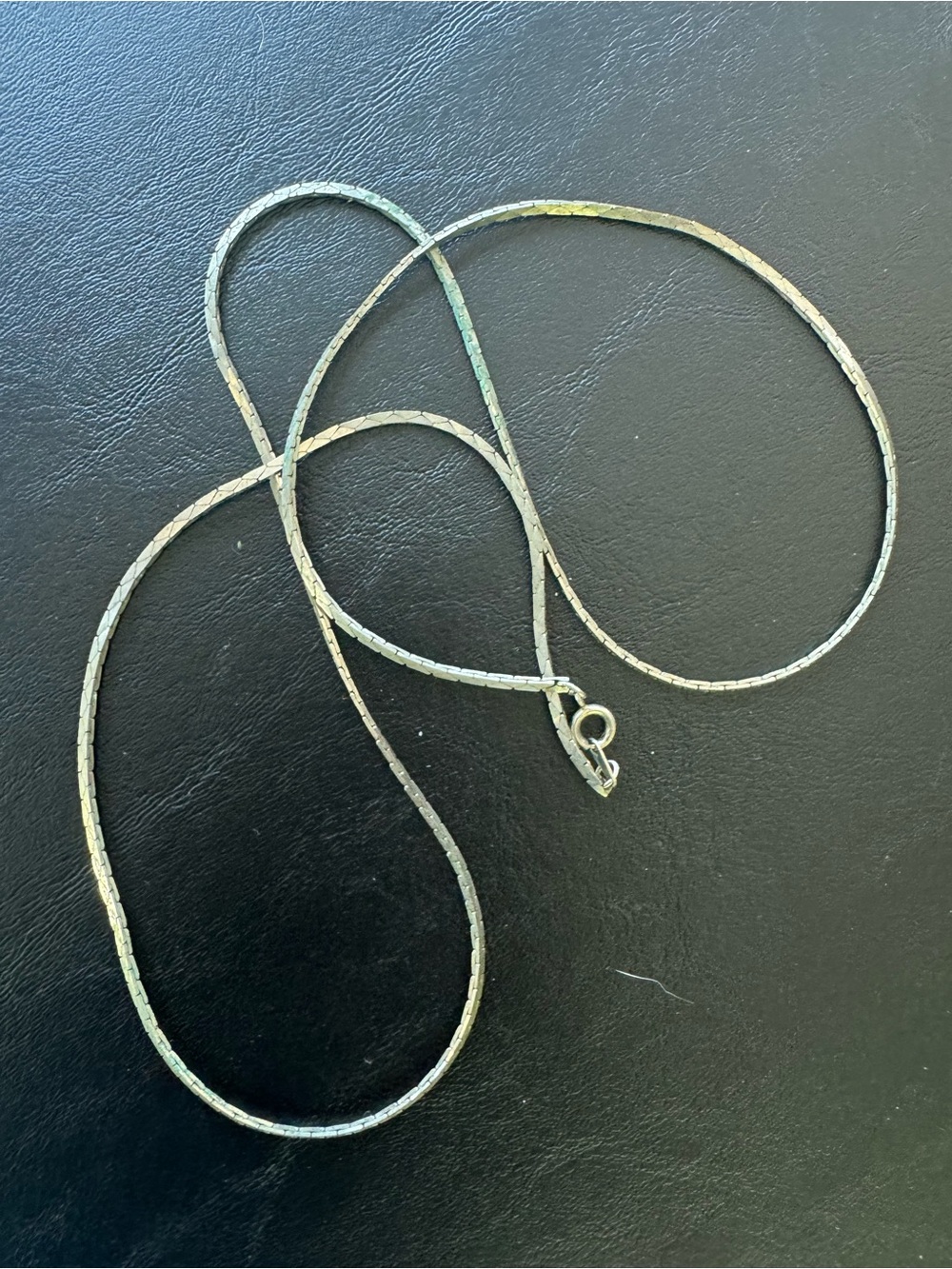 Sterling Silver Snake Chain Necklace - Light Tarnish